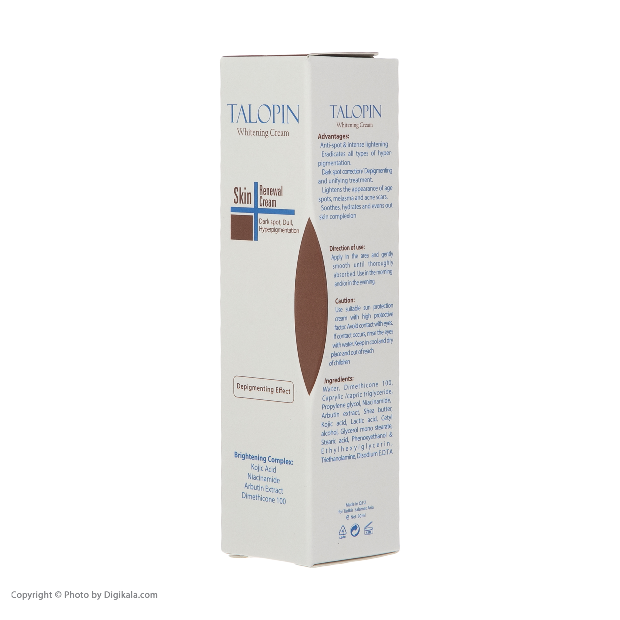 کرم روشن کننده تالوپین مدل Skin Renewal حجم 30 میلی لیتر