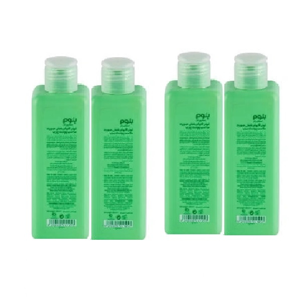 تونر صورت بلوم مدل عصاره چای سبز مناسب برای پوست چرب حجم 250 میلی لیتر بسته 4 عددی