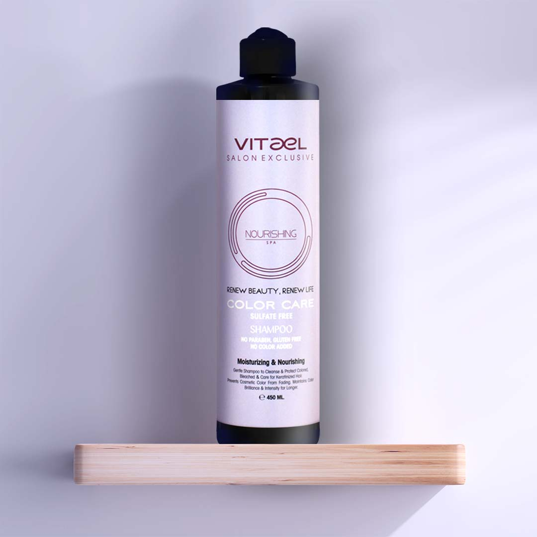 شامپو تثبیت رنگ مو ویتائل مدل 00130 حجم 450 میلی لیتر