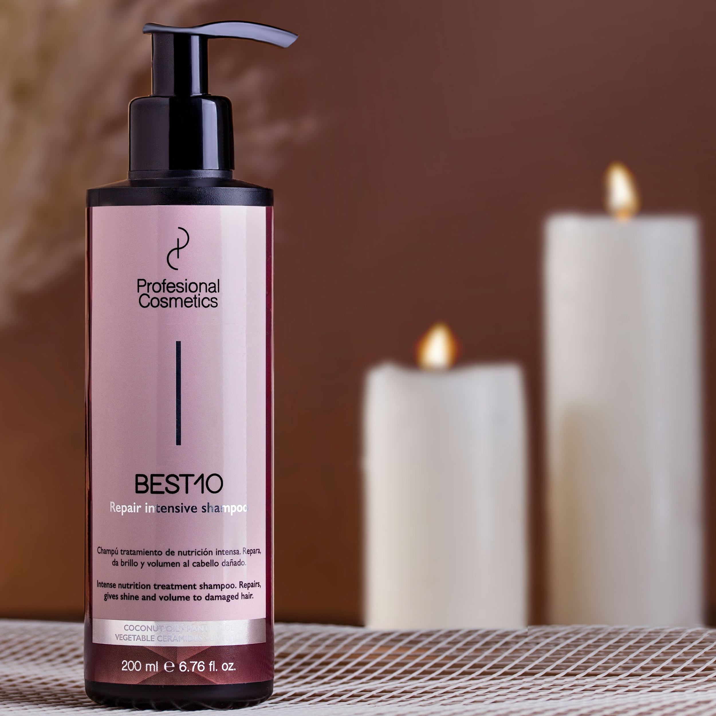 شامپو مو پرفشنال کازمتیکز مدل Best10 مناسب موهای آسیب دیده و دکلره حجم 200 میلی لیتر