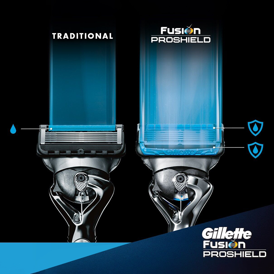خود تراش ژیلت سری PROSHIELD HANDLE مدل FUSION5+1