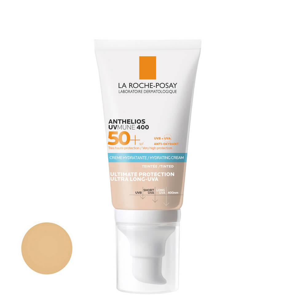 کرم ضد آفتاب رنگی لاروش پوزای SPF 50 مدل هیدرا ‌مناسب پوست‌های خشک حجم 50 میلی‌لیتر