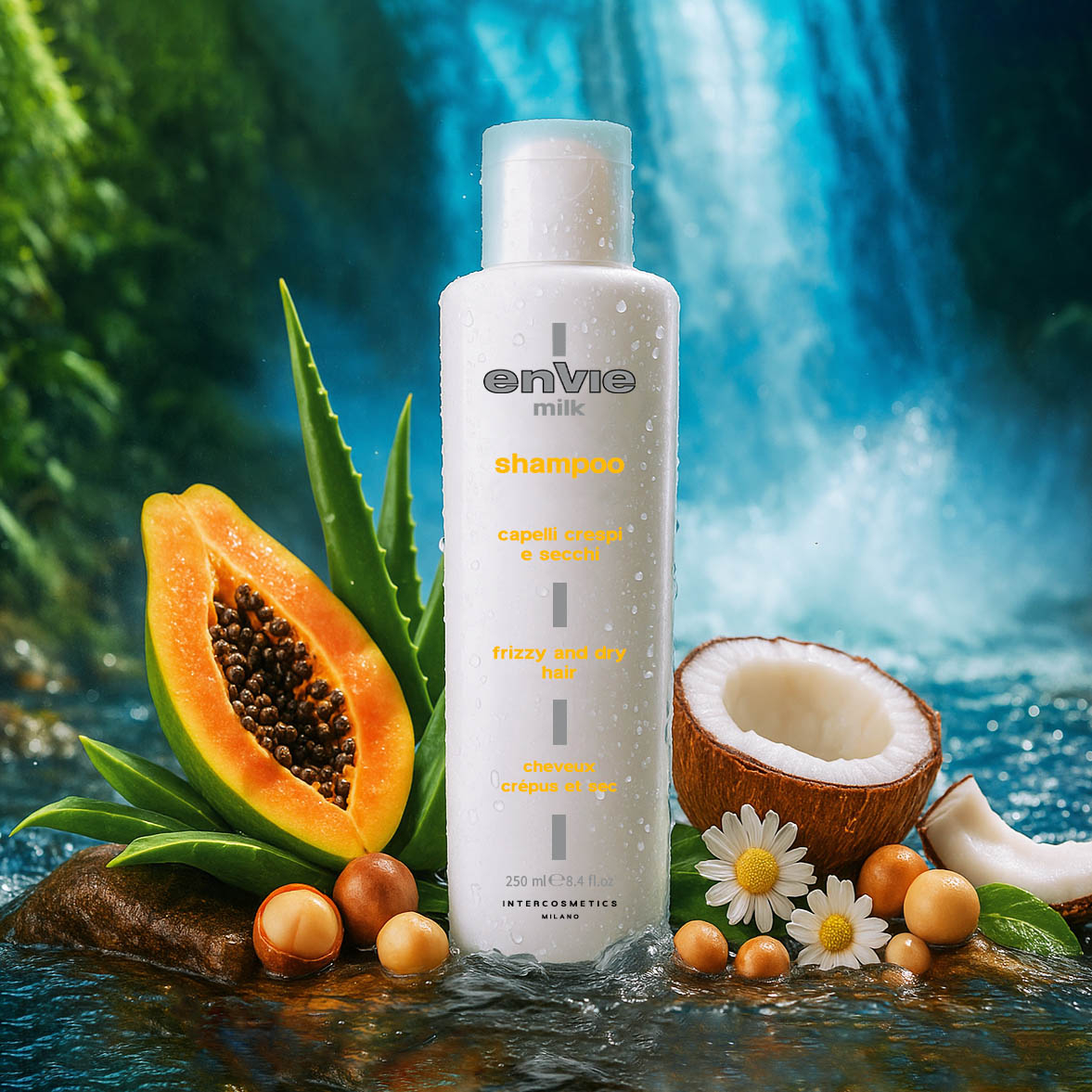 شامپو و نرم کننده مو انوی مدل فیلر پروتئین مناسب برای موهای خشک و آسیب دیده حجم 250 میلی لیتر