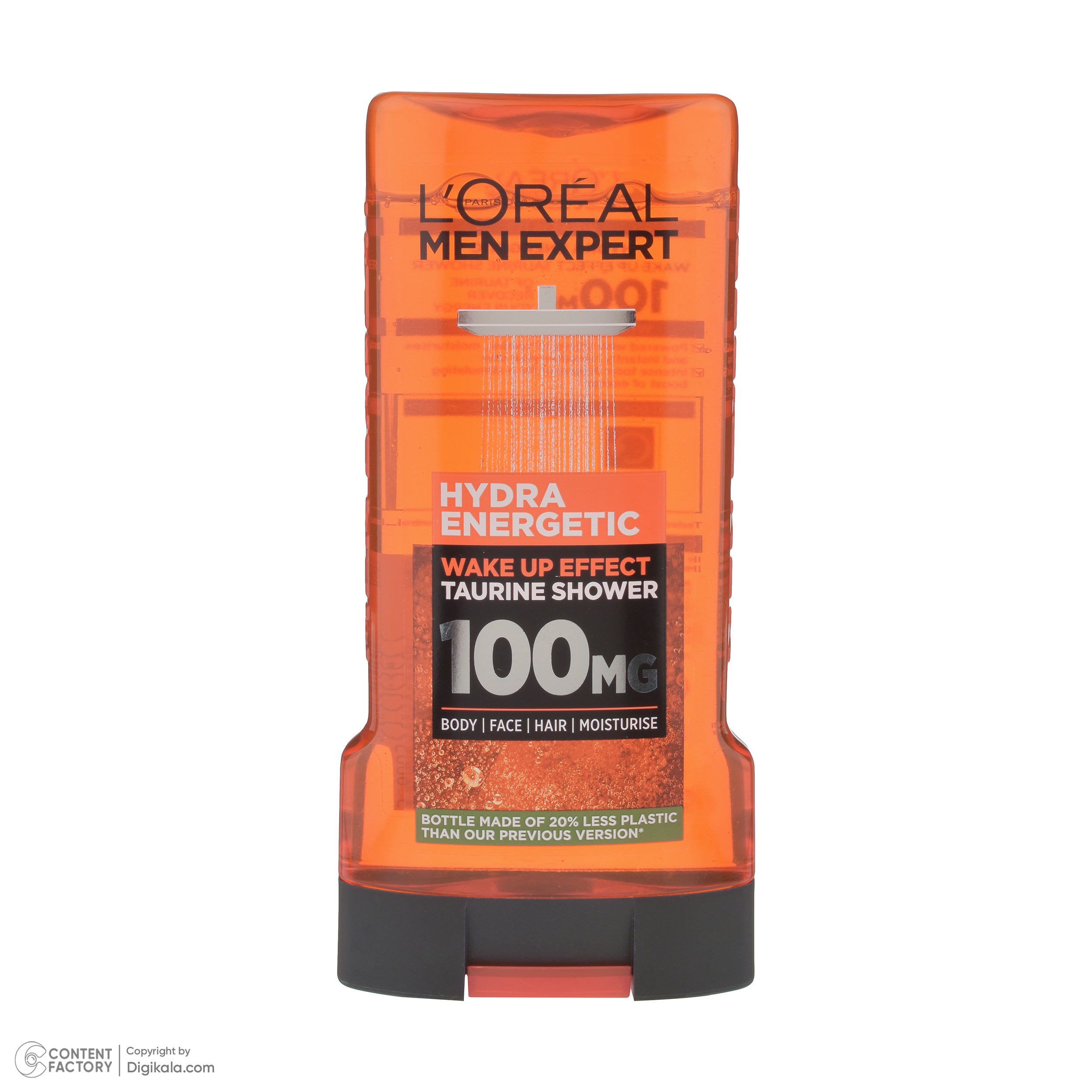 شامپو سر و بدن مردانه لورآل مدل Hydra Energetic با رایحه خنک مناسب برای انواع پوست حجم 300 میلی‌لیتر