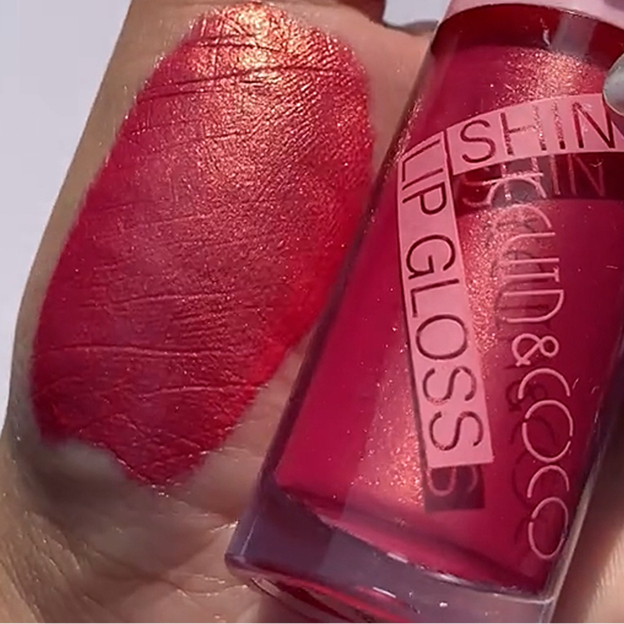 رژ لب مایع کوین اند کوکو مدل شاینی شماره 055 مجموعه 5 عددی