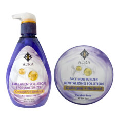 کرم آبرسان آدرا مدل کلاژن حجم 300 میلی لیتر به همراه کرم آبرسان آدرا مدل 01 حجم 200 میلی لیتر