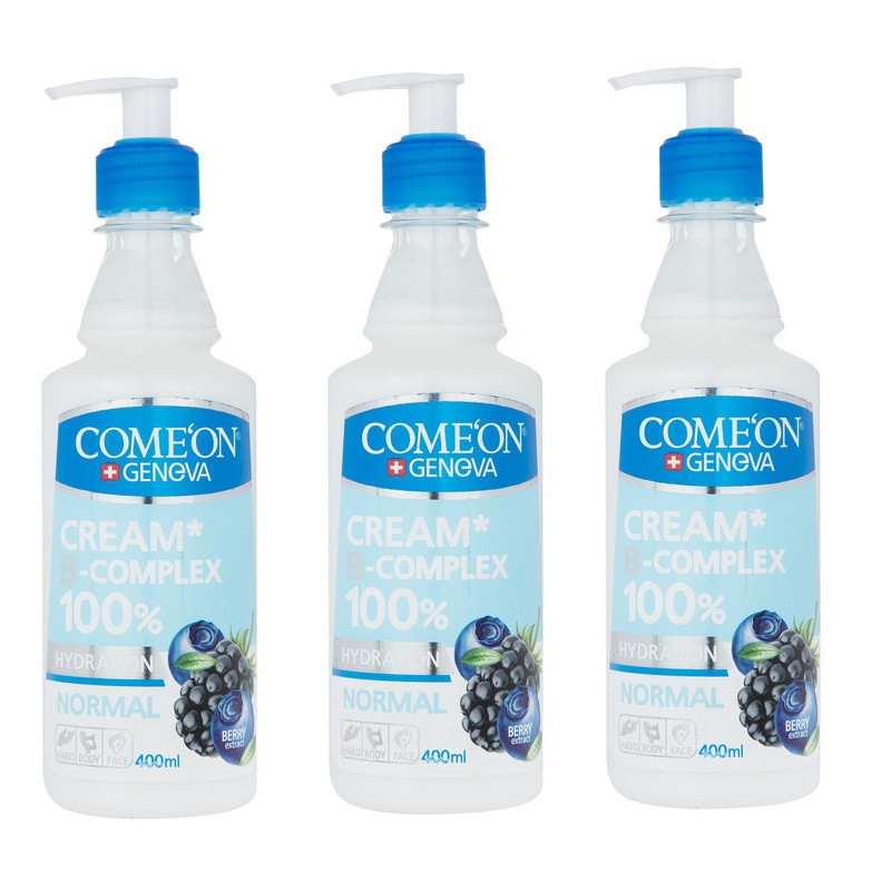 کرم مرطوب کننده کامان مدل پشن بری حجم 400 میلی لیتر مجموعه 3 عددی