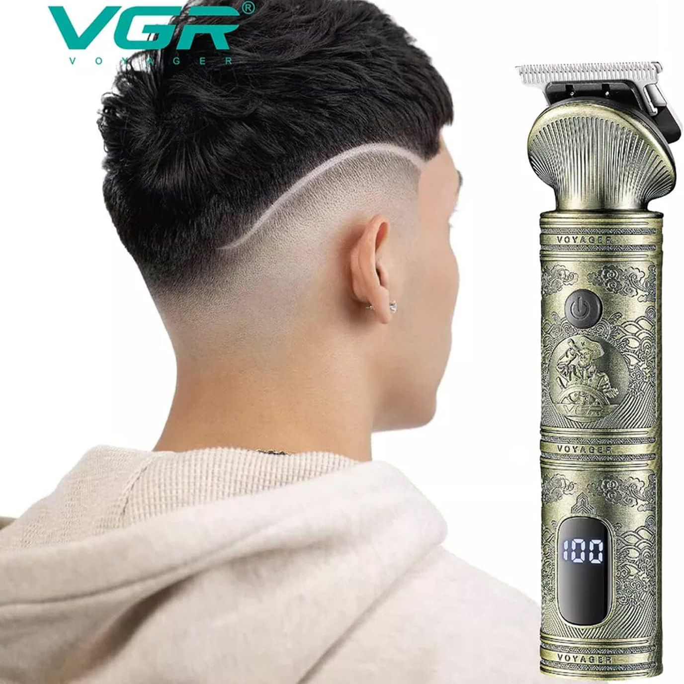 ست ماشین اصلاح موی صورت و بدن وی جی ار مدل V-106