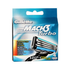 تیغ یدک ژیلت مدل Mach 3 Turbo بسته 3 عددی به همراه تیغ یدک مدل Fusion Proglide