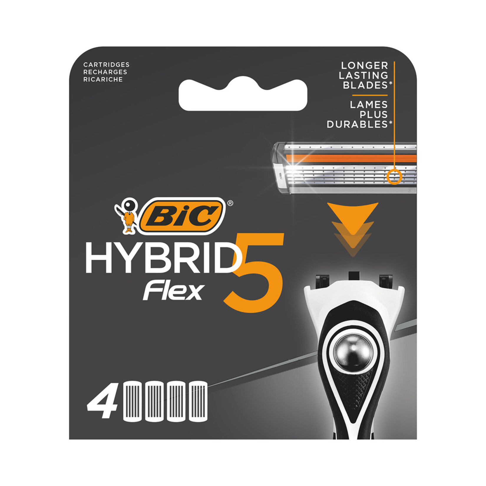 تیغ یدک بیک مدل HYBRID 5 FLEX مجموعه 4 عددی