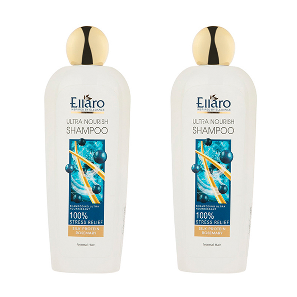 شامپو مو الارو مدل Ultra Nourish تحت لیسانس حجم 450 میلی لیتر مجموعه 2 عددی