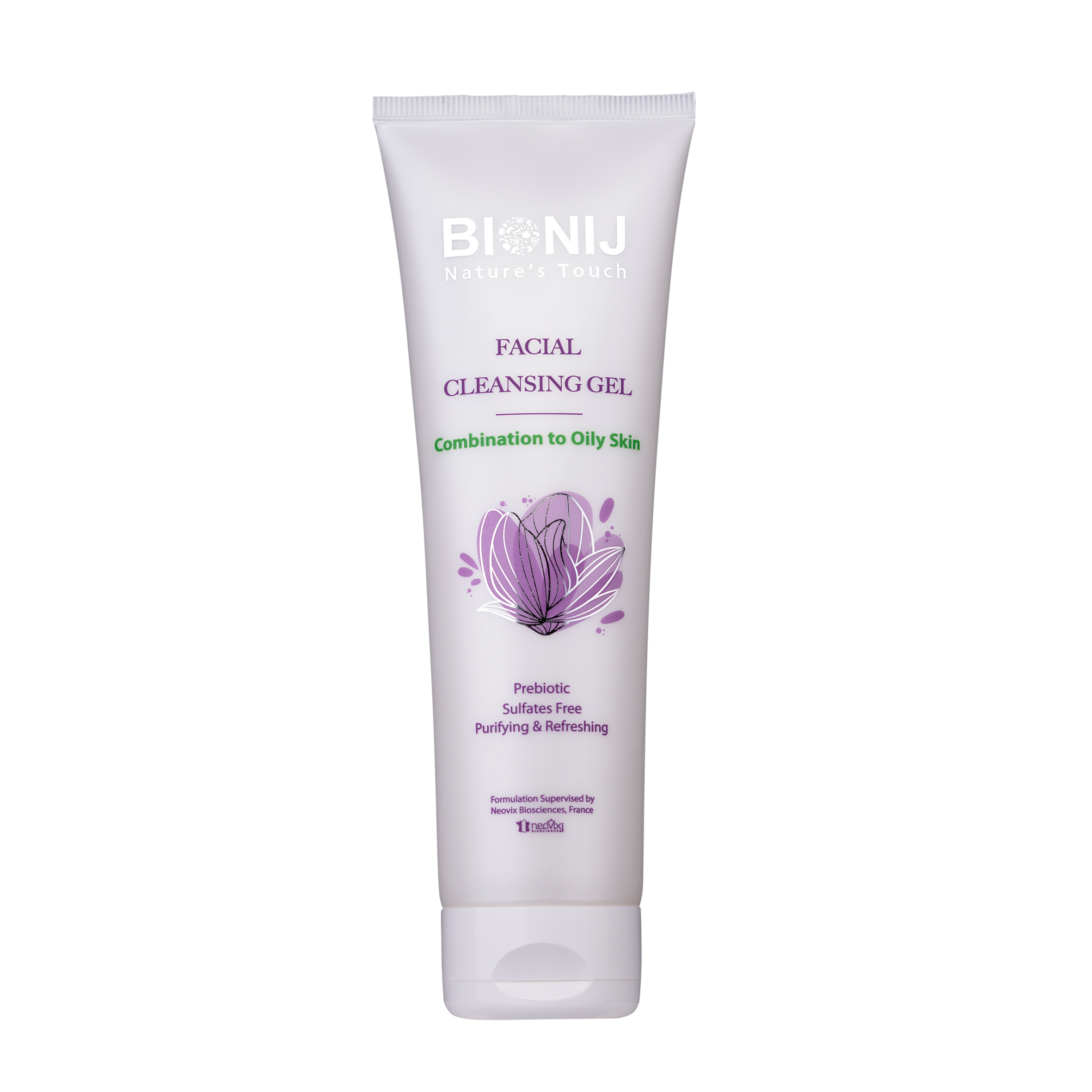 ژل شستشو صورت بیونیج مدل prebiotic مناسب برای پوست‌ مختلط تا چرب حجم 150 میلی‌لیتر