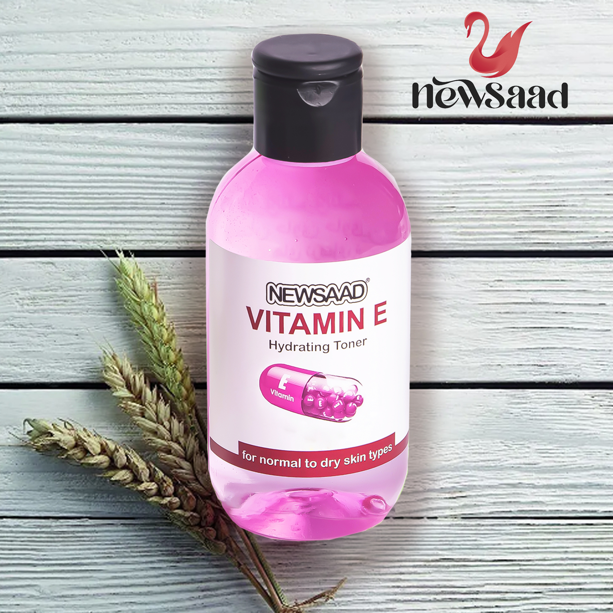 تونر پاک کننده صورت نیوساد مدل Vitamine مناسب برای پوست خشک و معمولی حجم 150 میلی لیتر بسته 5 عددی