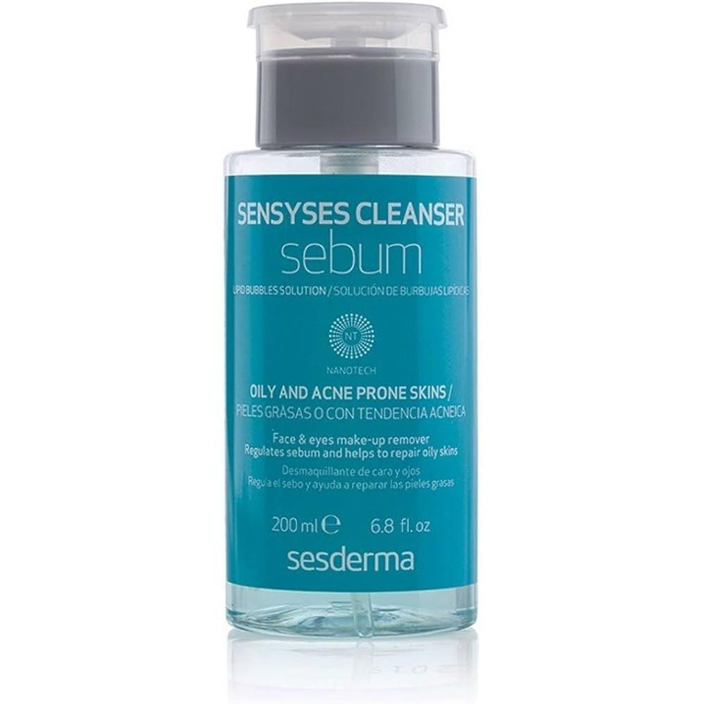 محلول پاک کننده آرایش صورت سسدرما مدل sebum حجم 200 میلی لیتر