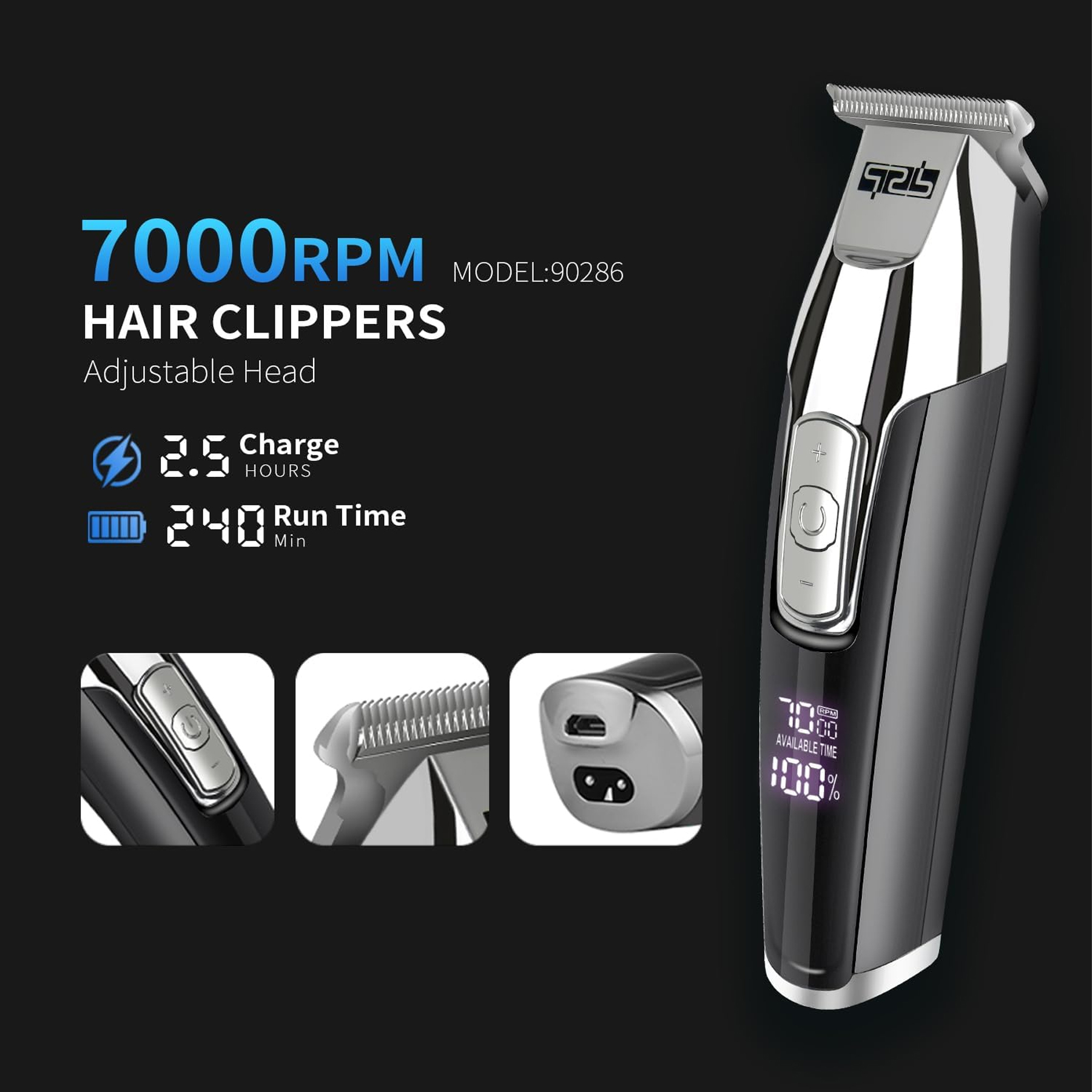 ماشین اصلاح موی سر و صورت دی اس پی مدل 90286 +A