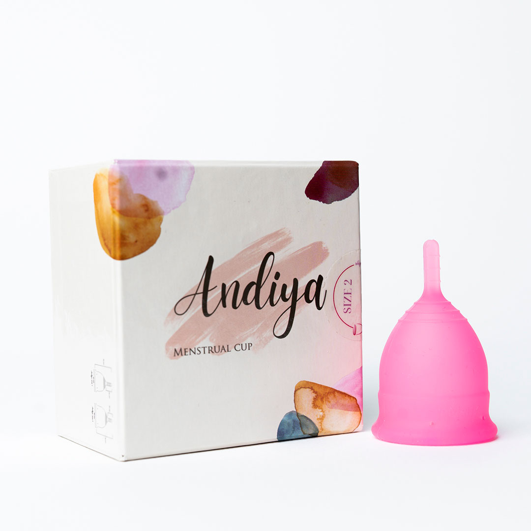 کاپ قاعدگی آندیا مدل Plus سایز متوسط مجموعه 2 عددی