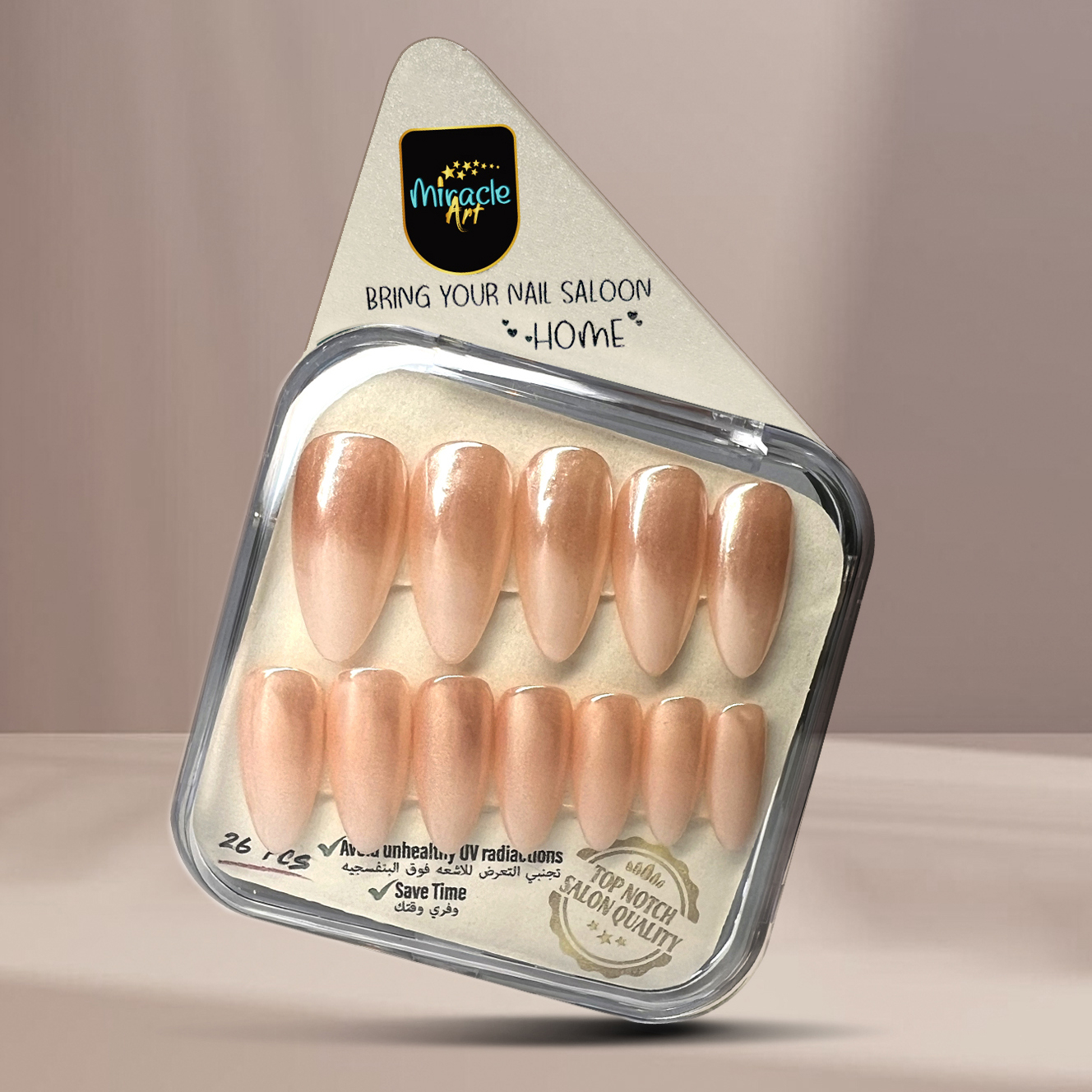 ناخن مصنوعی میراکل آرت کد AL26006 بسته 26 عددی