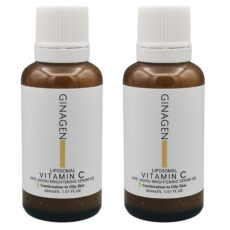 ژل سرم روشن کننده ژیناژن مدل ویتامین C حجم 30 میلی لیتر مجموعه دو عددی