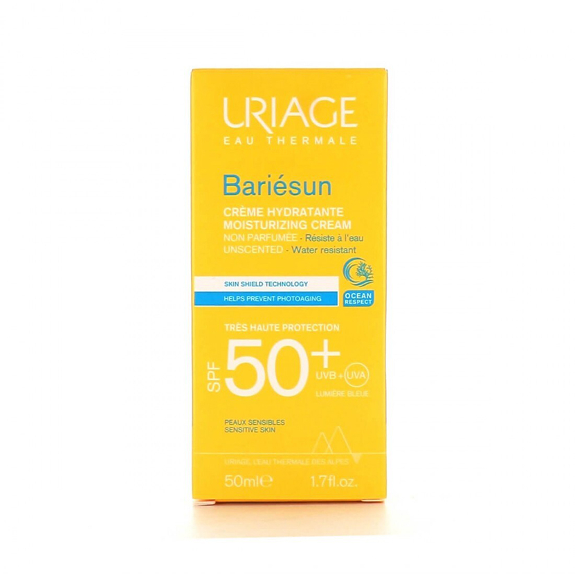 کرم ضد آفتاب بدون رنگ اوریاژ SPF 50 مدل BARIESUN MOISTURIZING مناسب پوست های خشک حجم 50 میلی لیتر