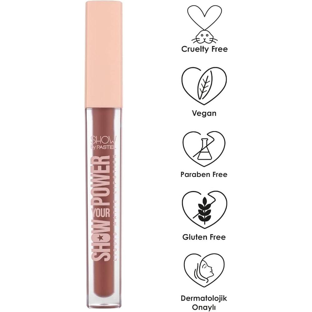 رژ لب مایع پاستل مدل SHOW YOUR POWER شماره 603