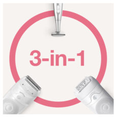 اپیلاتور براون مدل SES5825 به همراه پیرایشگر براون مدل FG1100