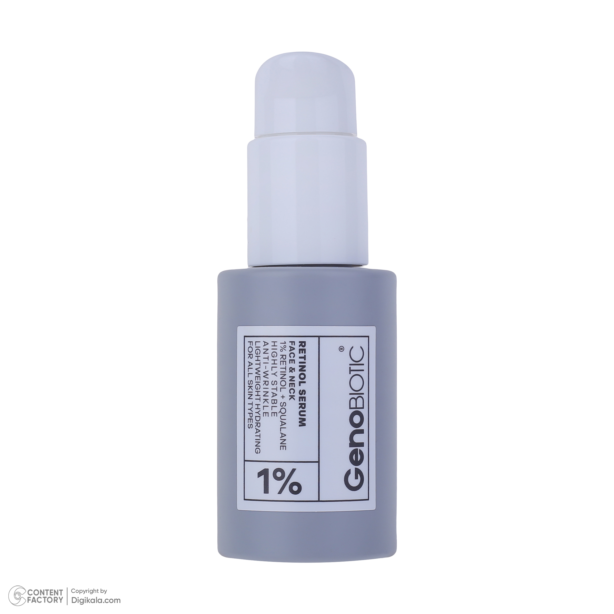 سرم پوست ژنوبایوتیک مدل رتینول سازگار با انواع پوست حجم 30 میلی لیتر