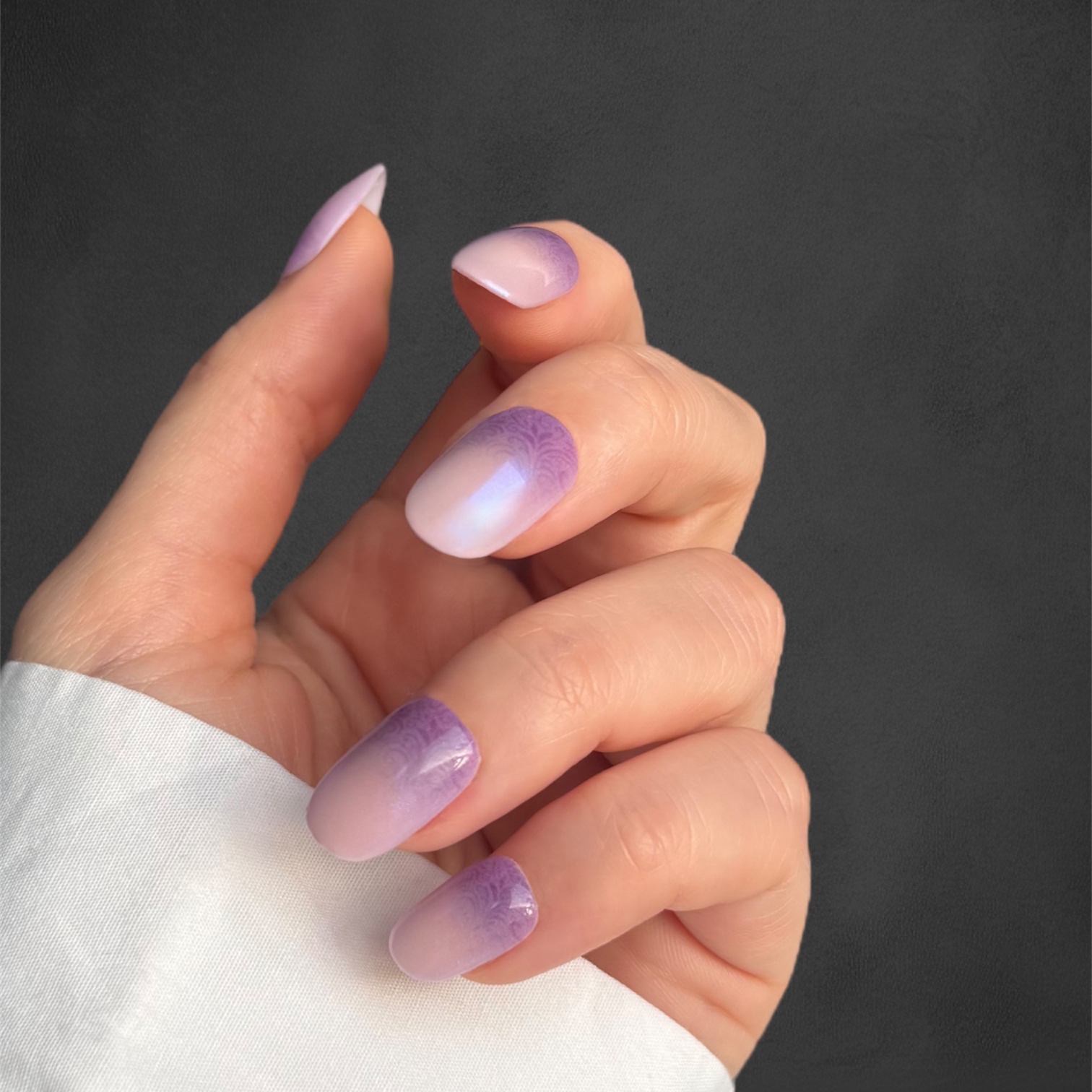 ناخن مصنوعی دست میراکل آرت مدل گرد کد R2400109 بسته 24 عددی