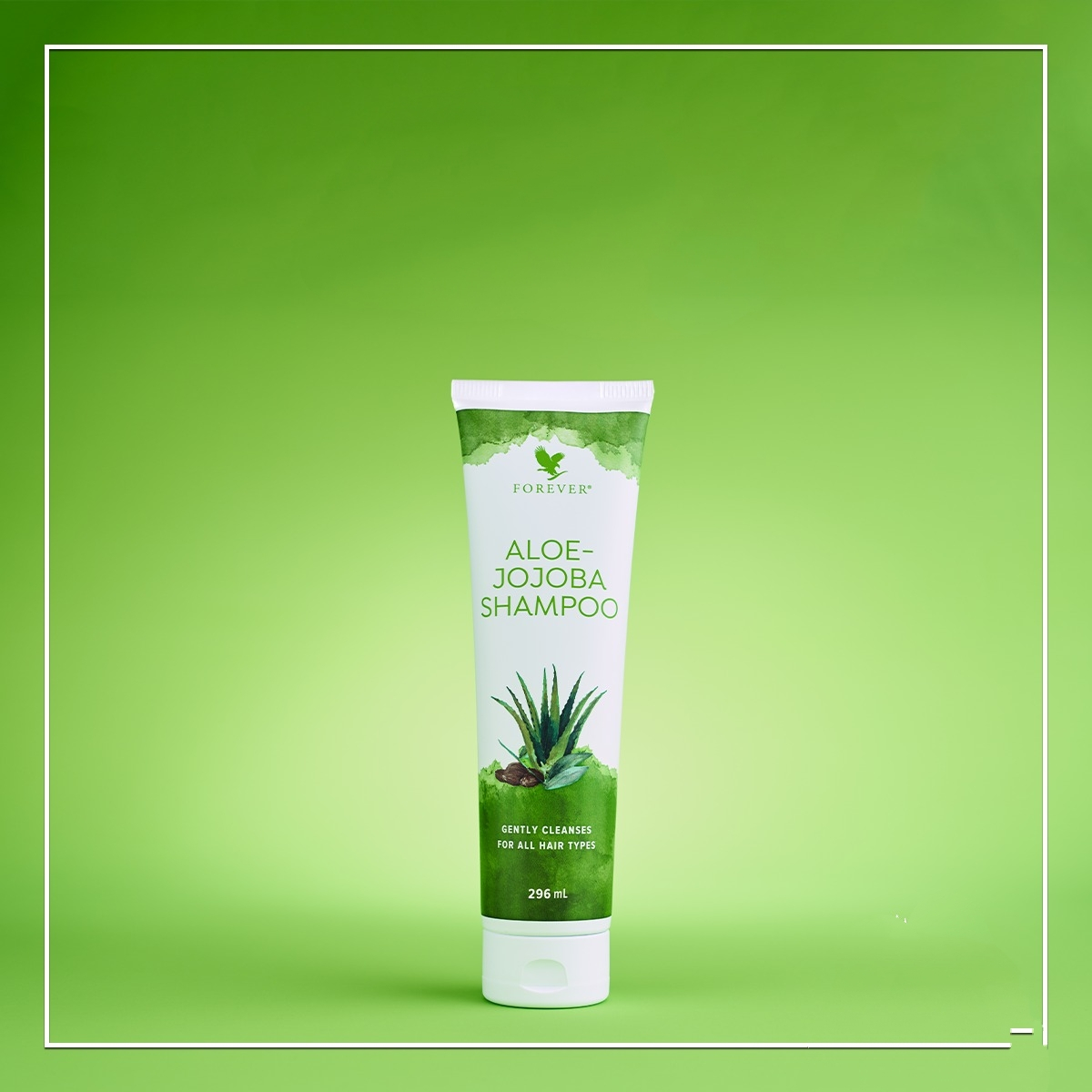 شامپو تقویت کننده و ضد ریزش مو فوراورلیوینگ پروداکتز مدل آلوئه جوجوبا حجم 296میلی لیتر