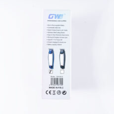 ماشین اصلاح موی سر و صورت شارژی جی دبلیو مدل G-9819، اصلاح به صورت خط زن و صفر زن، منبع انرژی با برق و باتری، تکنولوژی اصلاح به صورت تریمر، اندازه اصلاح 0.1 میلی‌متر، مدت زمان شارژ 480 دقیقه و مدت زمان استفاده پس از شارژ 60 دقیقه، به همراه شارژر و روغن