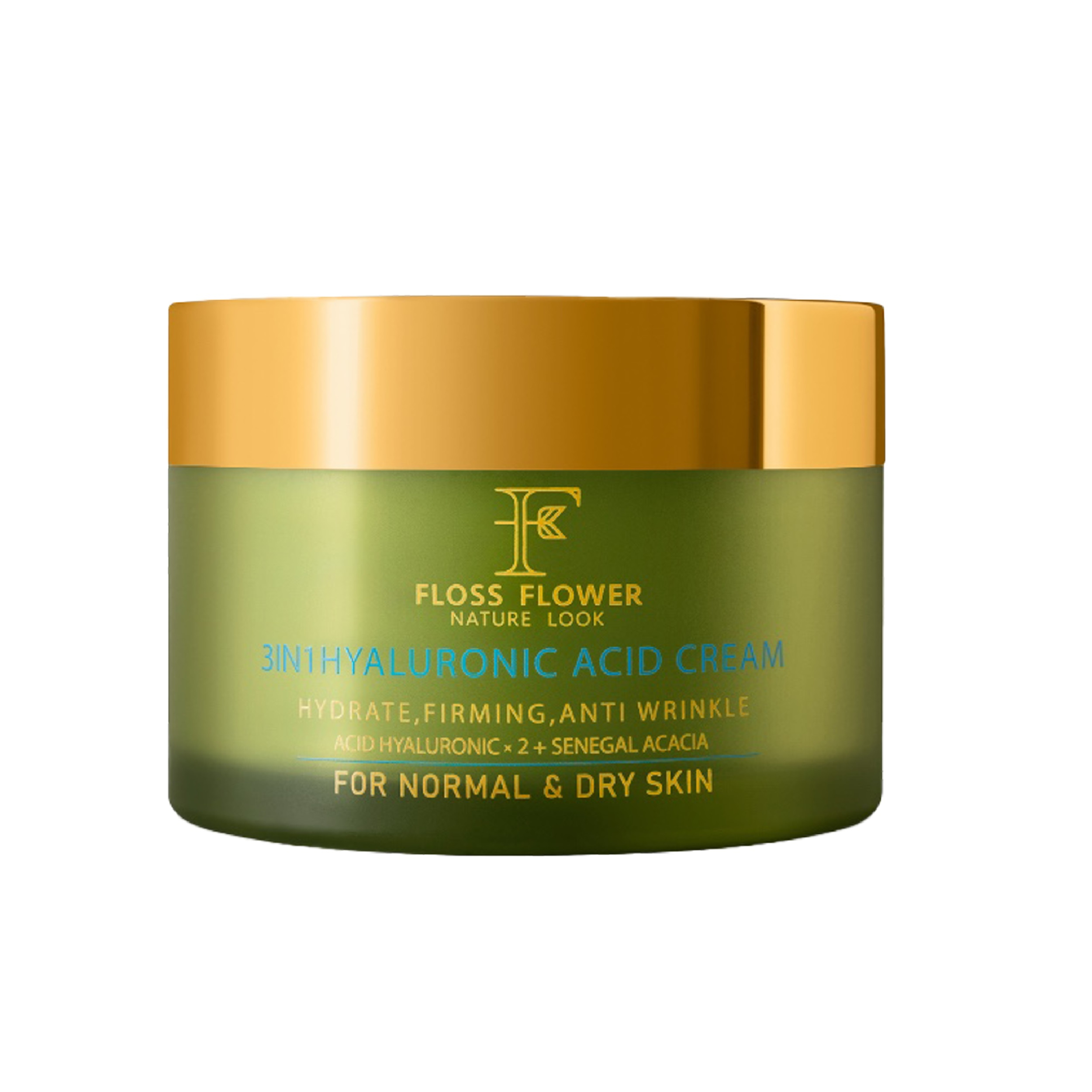 کرم مرطوب کننده و آبرسان فلوس فلاور مدل اسید هیالورونیک حجم 50 میلی لیتر