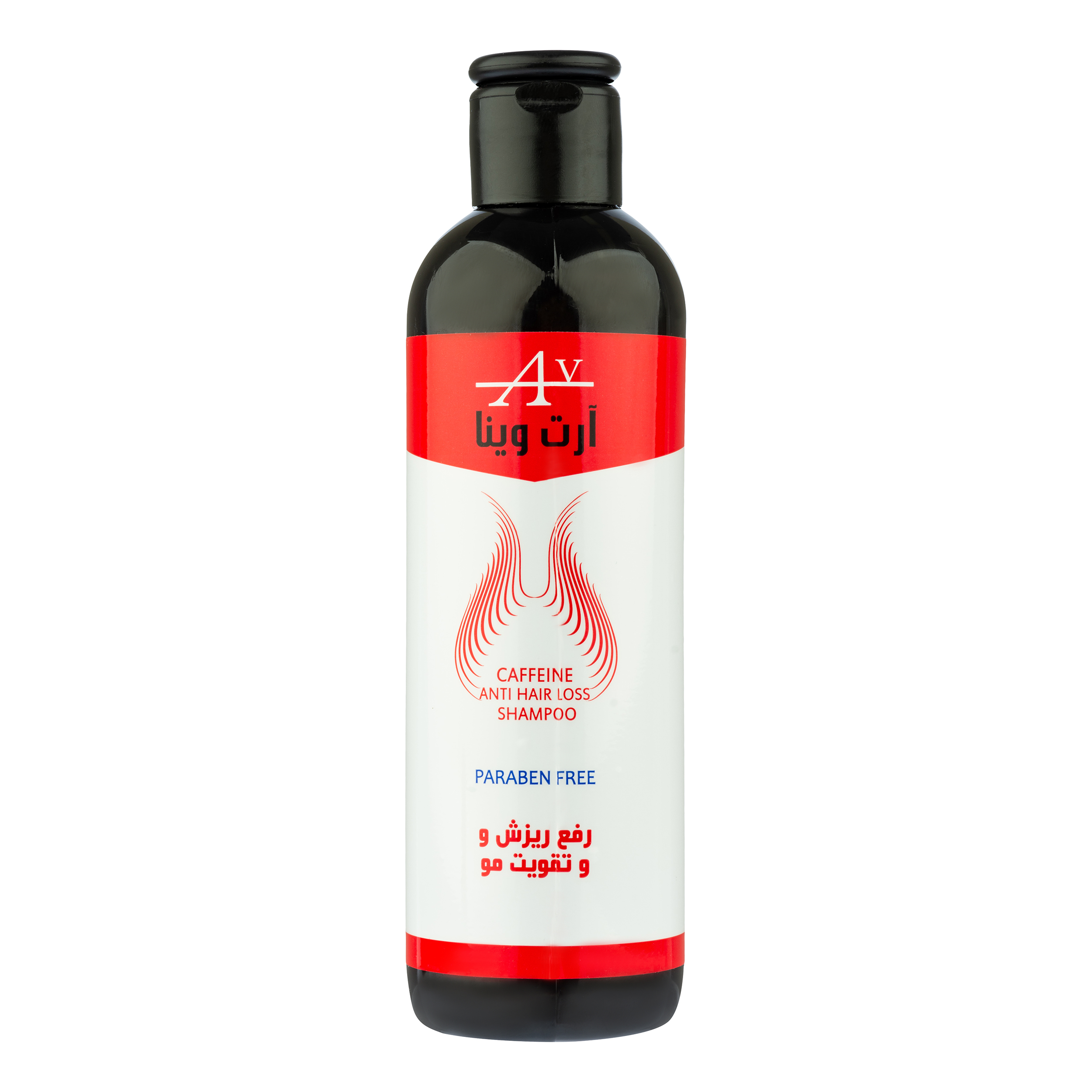 شامپو تقویت کننده و ضد ریزش مو آرت وینا مدل کافئین پلاس مناسب انواع مو حجم 250 میلی لیتر