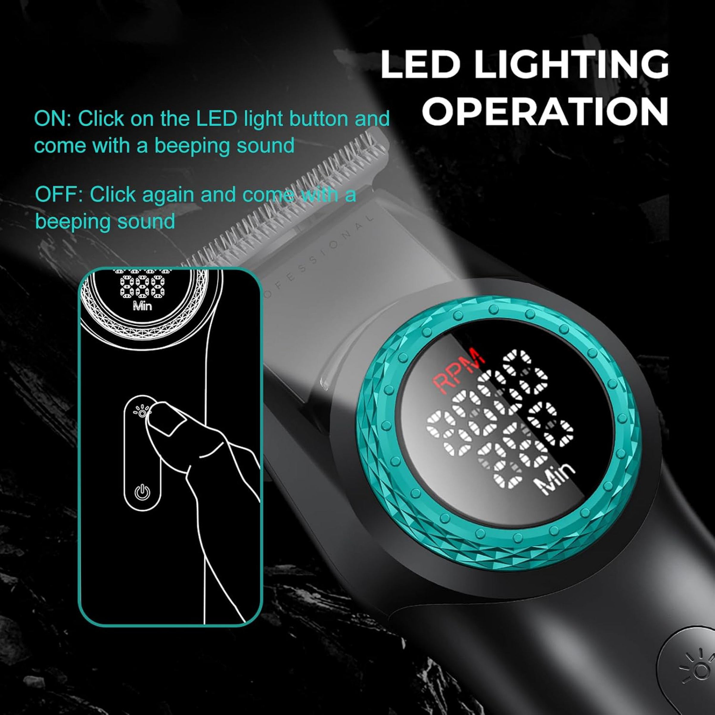 ماشین اصلاح موی سر و صورت وی جی ار مدل v-977