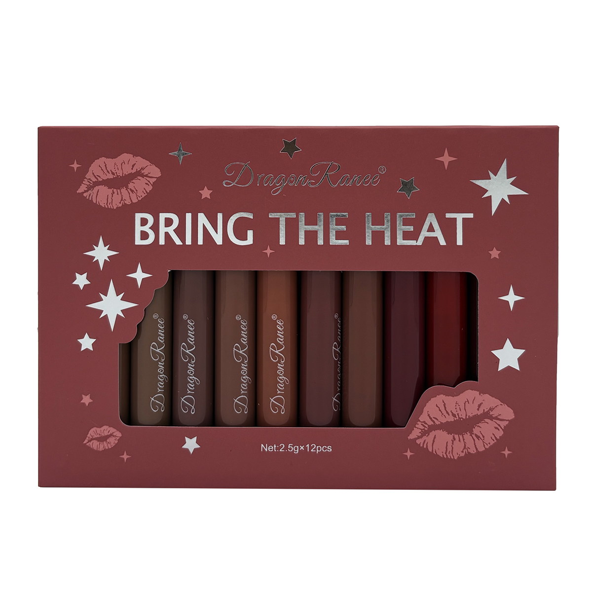 رژ لب جامد دراگون رانی مدل LP مجموعه 12 عددی