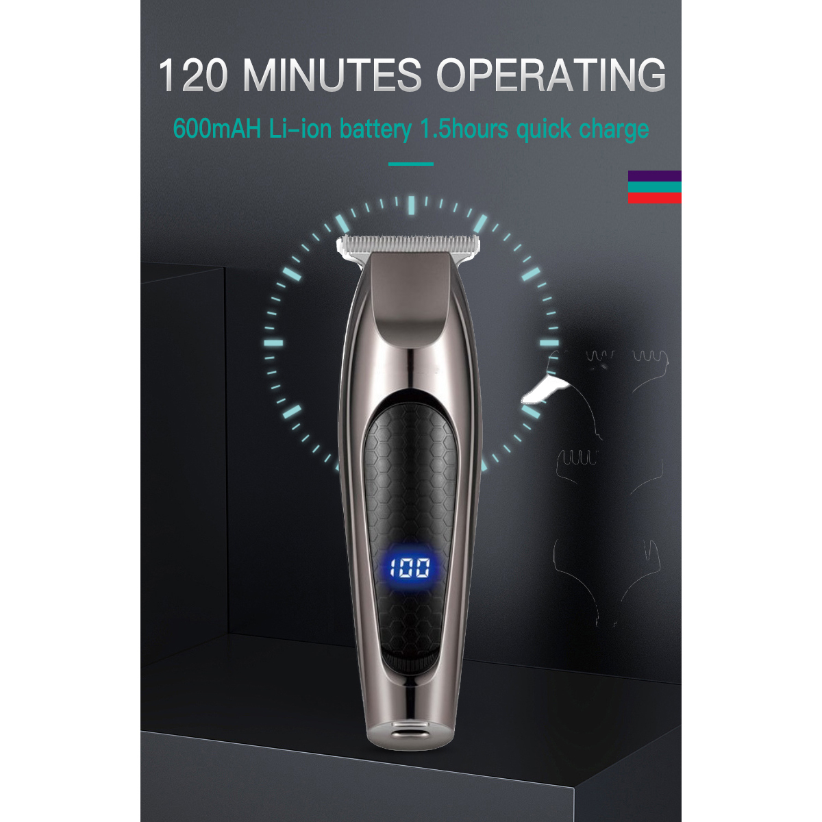 ماشین اصلاح موی سر و صورت وایکیل مدل V-290 Blk