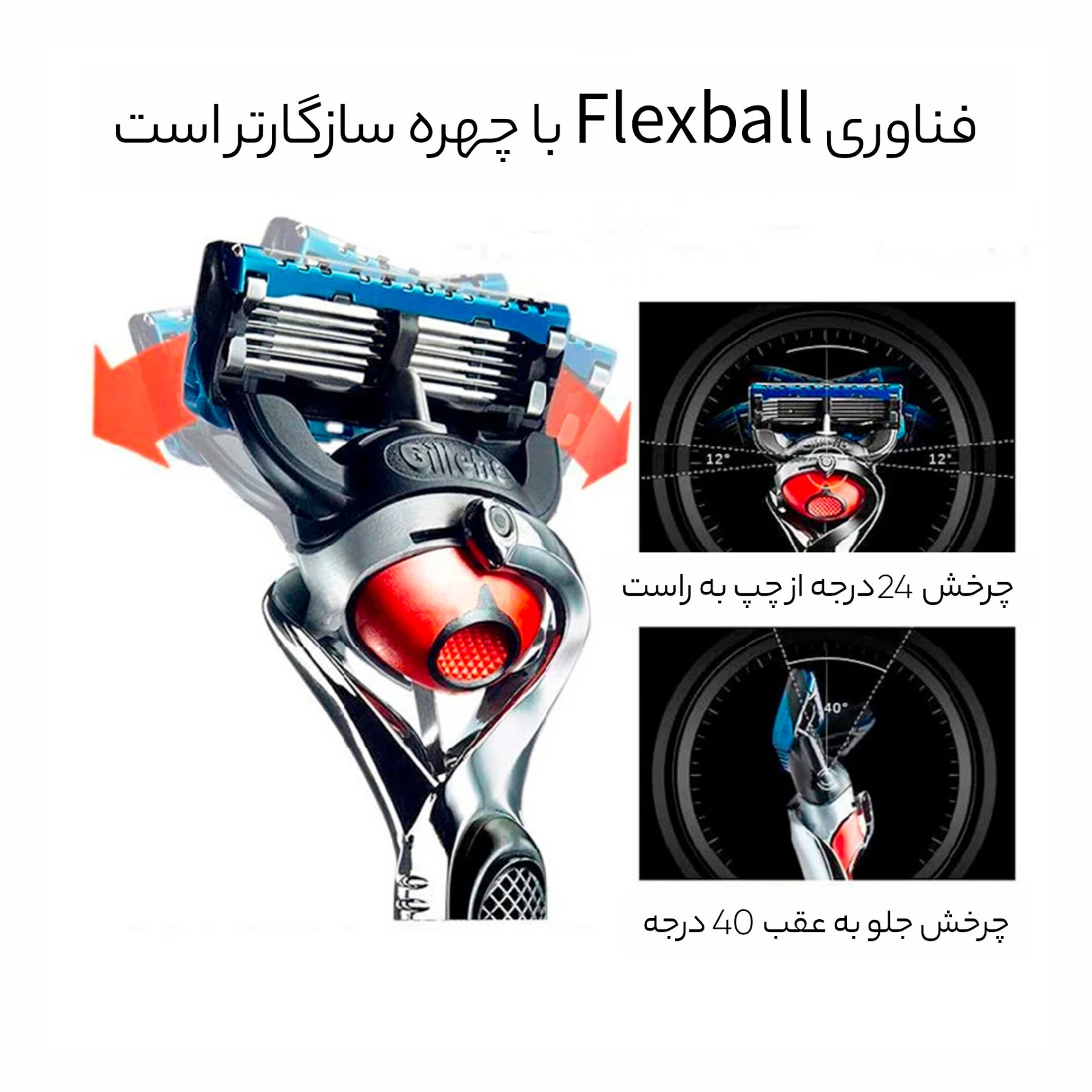 خود تراش ژیلت مدل فیوژن پروگلاید پاور