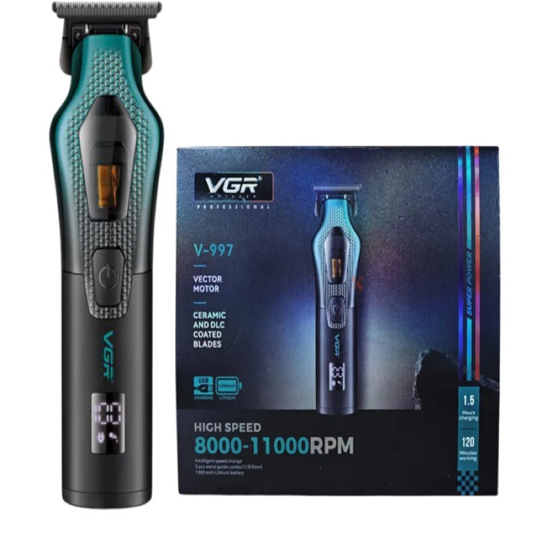ماشین اصلاح موی سر و صورت شارژی وی جی ار مدل V-997