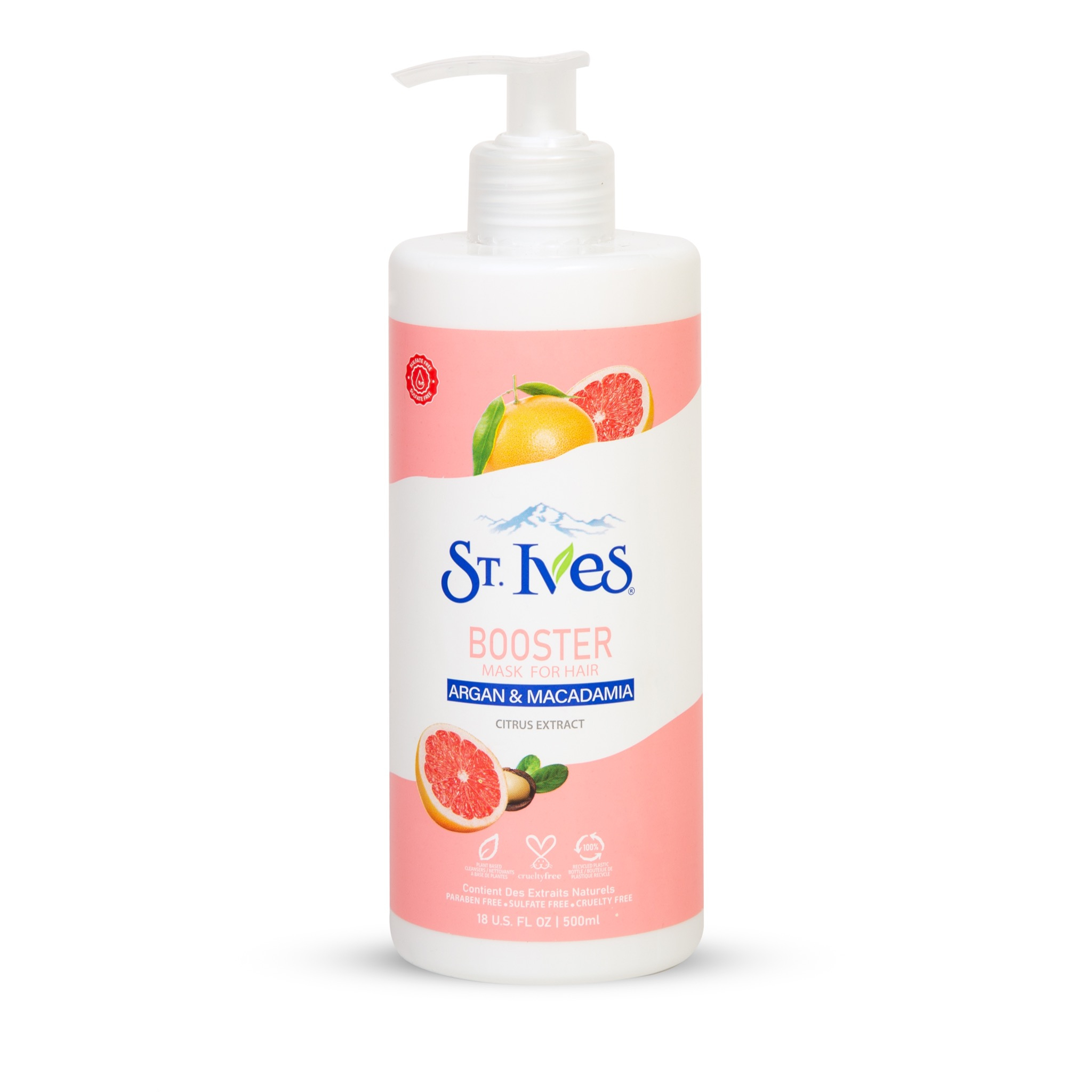 ماسک مو اس تی.ایوز مدل BOOSTER سری ARGAN MACADAMIA حجم 500 میلی لیتر