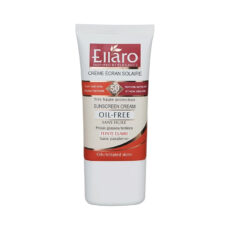 کرم ضد آفتاب رنگی دست و صورت الارو SPF 50 مدل ضد چروک و OIL FREE محافظ UVA ،UVB مناسب انواع پوست حجم 40 میلی‌لیتر