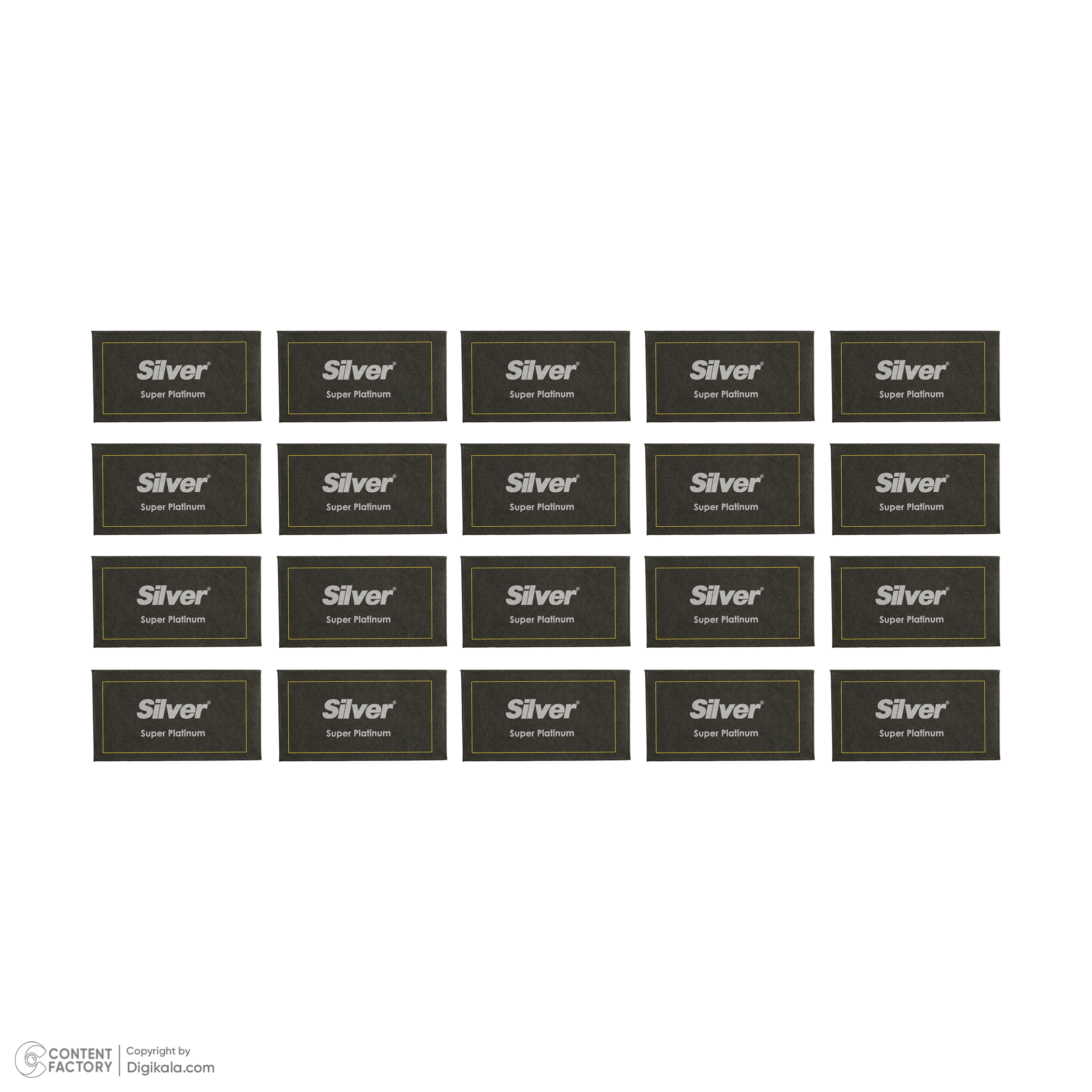 تیغ یدک سیلور مدل Super مجموعه 20 عددی