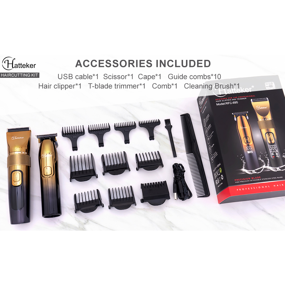 ست ماشین اصلاح موی صورت و بدن هاتکر مدل RFC-695 به همراه ماشین اصلاح موی سر