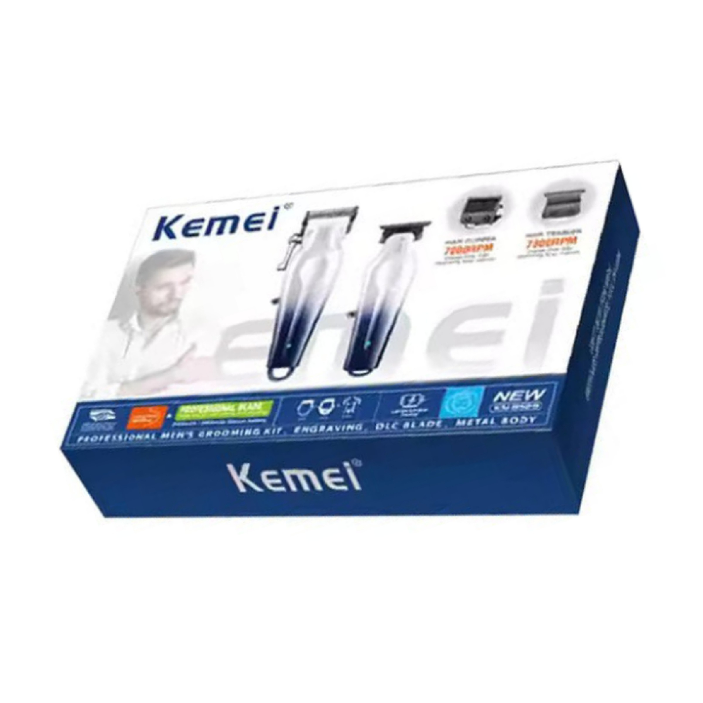 ماشین اصلاح موی سر و صورت کیمی مدل km-8529 بسته 2 عددی