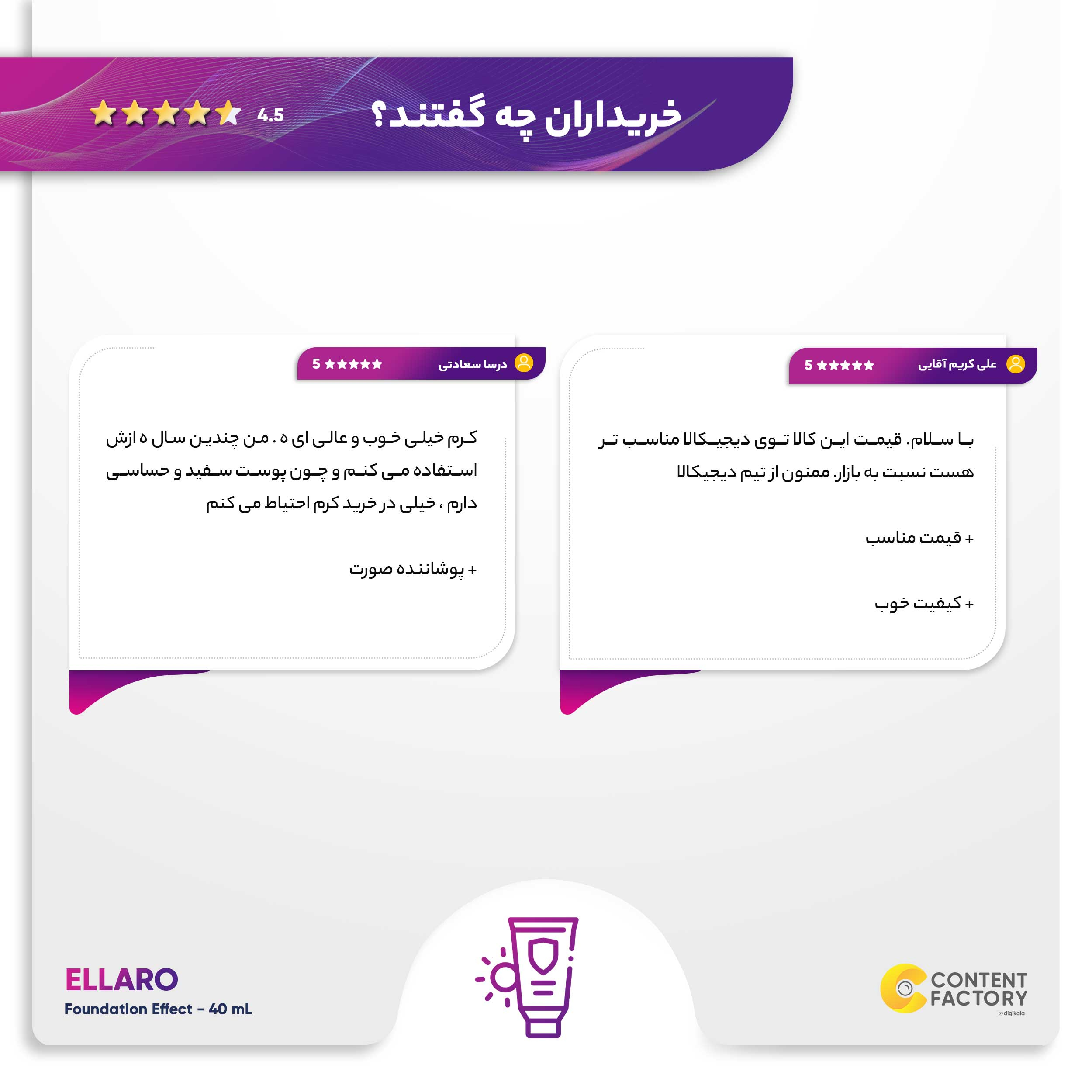 کرم ضد آفتاب رنگی الارو SPF25 سری Foundation Effect مدل Light Beigeتحت لیسانس مناسب انواع پوست حجم 40 میلی لیتر