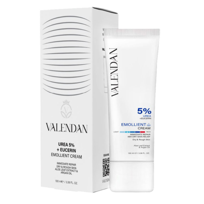 کرم مرطوب کننده ولندان مدل اوره و اوسرین 5 درصد حجم 100 میلی لیتر