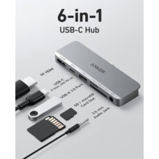 هاب 6 پورت USB-C انکر مدل Anker 541 USB-C Hub 6-in-1