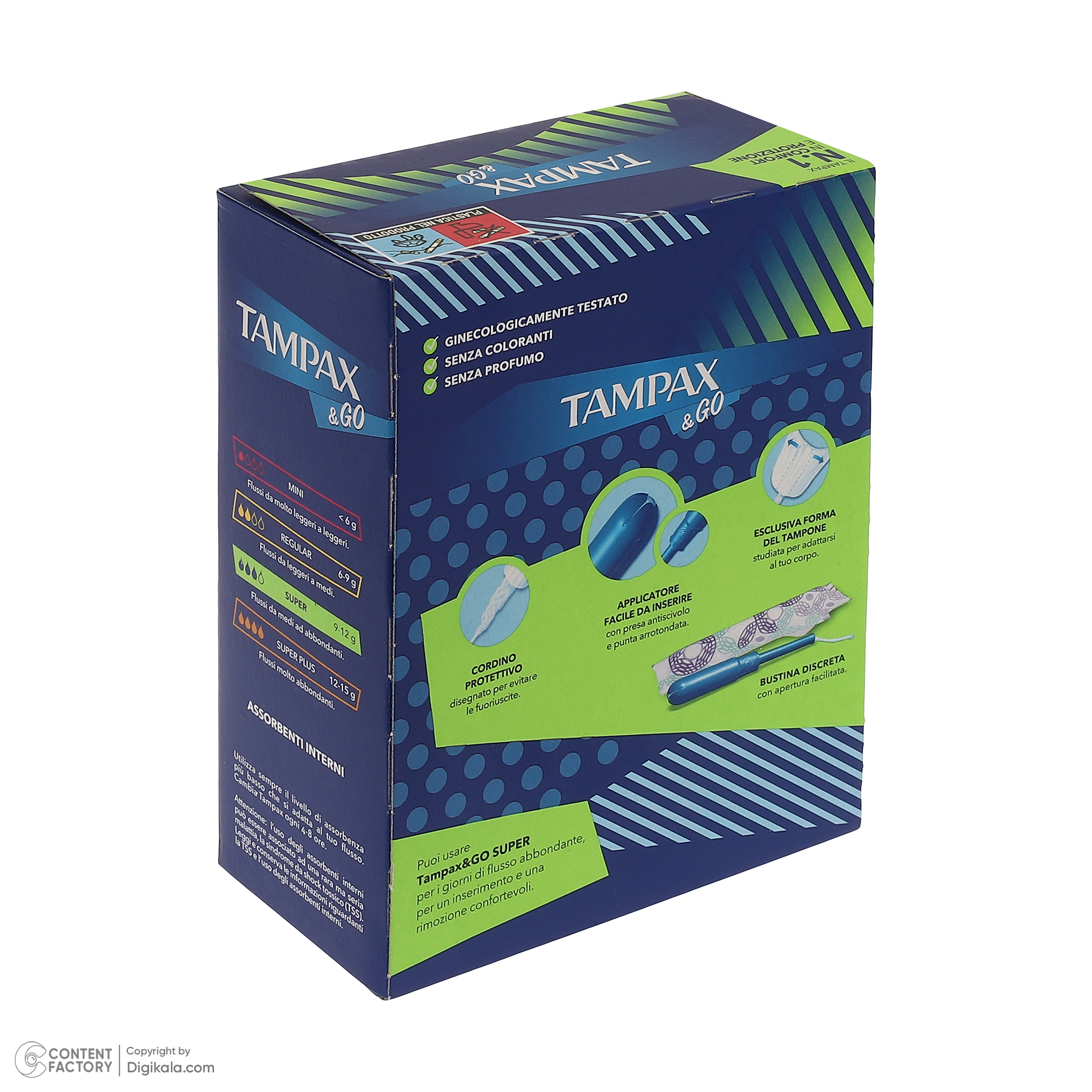 تامپون تامپکس مدل Go بسته 18 عددی