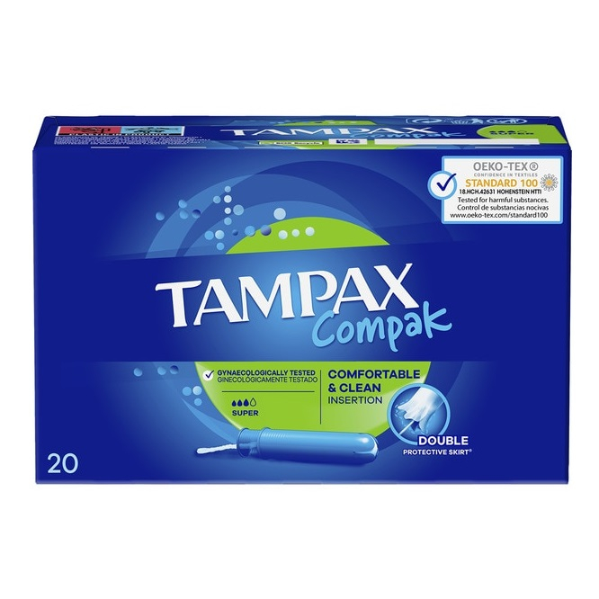 تامپون تامپکس مدل سوپر بسته 20 عددی