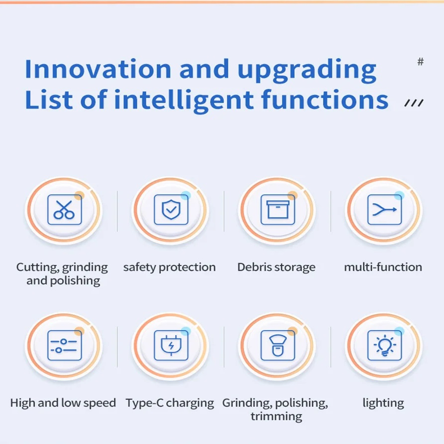 ناخن گیر و سوهان برقی مدل D604