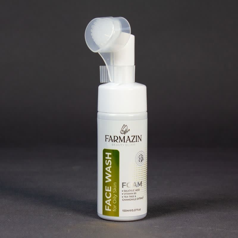 فوم شستشوی صورت فارمازین مدل بابونه و درخت چای مناسب برای پوست چرب حجم 150 میلی لیتر مجموعه دو عددی