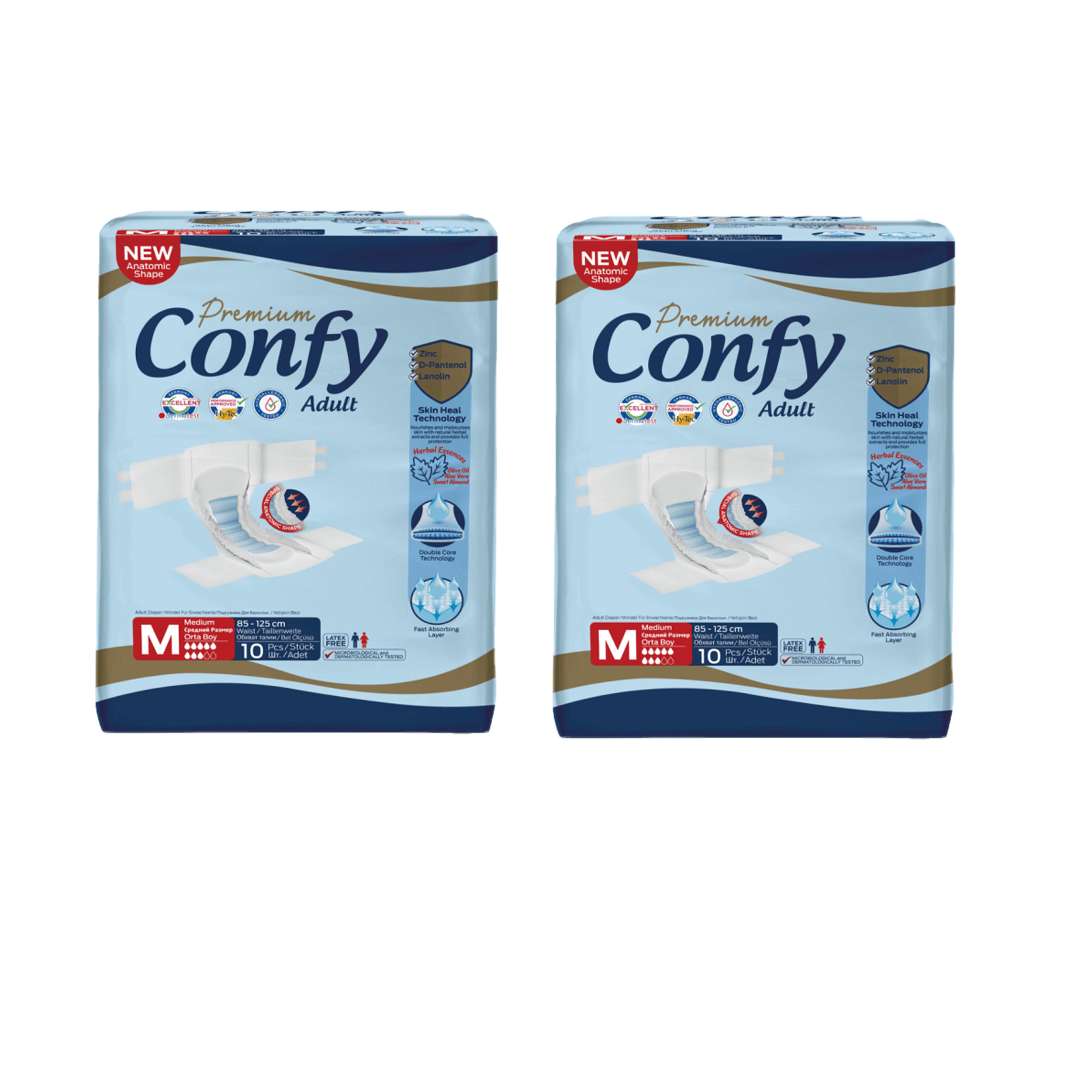 پوشک بزرگسال کانفی مدل Pa7406.2 سایز مدیوم دو بسته 10 عددی