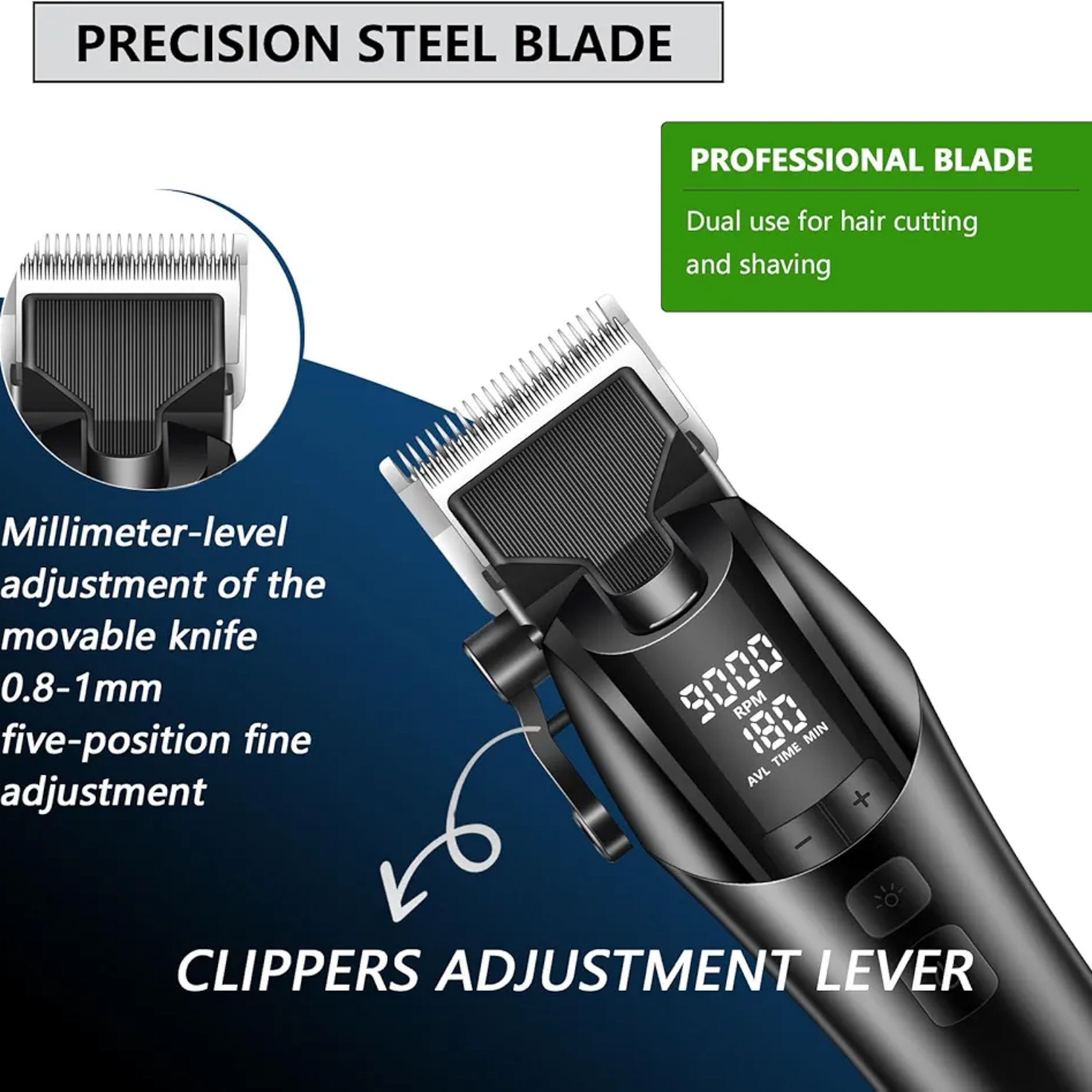 ماشین اصلاح موی سر شارژی کیمی مدل 1858